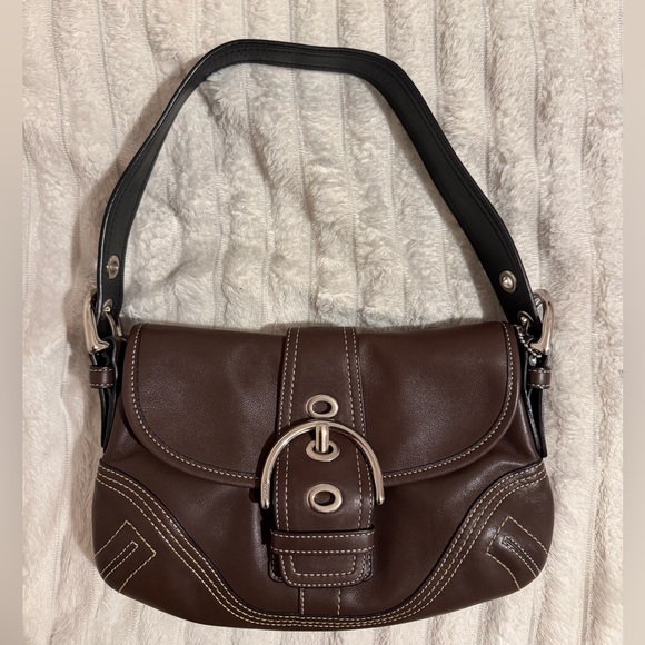 Coach Handbags - Vintage Coach soho leather shoulder bag brown